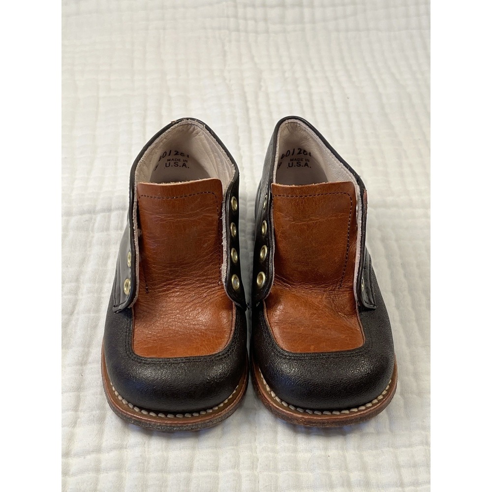 Vintage Little Shavers Foot Traits Toddler Shoes Size 6 Leather Made USA